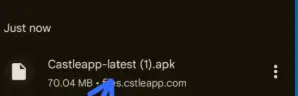 Castle APK file in Downloads